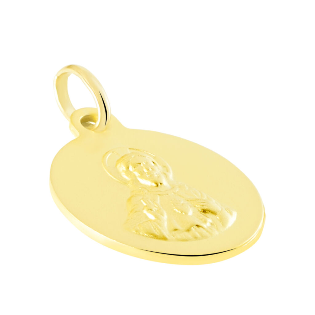 M&eacute;daille Or Jaune Jesus - Pendentifs Bapt&ecirc;me Famille | Histoire d&rsquo;Or