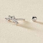Piercing D'oreille Unitaire Nara Argent Blanc Oxyde De Zirconium - Piercings d'oreilles Femme | Histoire d&rsquo;Or