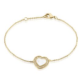 Bracelet Plaqué Or Jaune Aludra Nacre Oxydes De Zirconium - Bracelets fantaisie Femme | Histoire d’Or