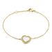 Bracelet Plaqué Or Jaune Aludra Nacre Oxydes De Zirconium - Bracelets fantaisie Femme | Histoire d’Or