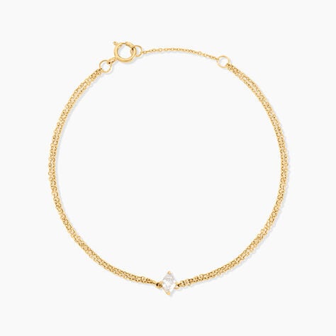 Bracelet Collection Icone Or Jaune Diamant Synthétique - Nouveautés Femme | Histoire d’Or