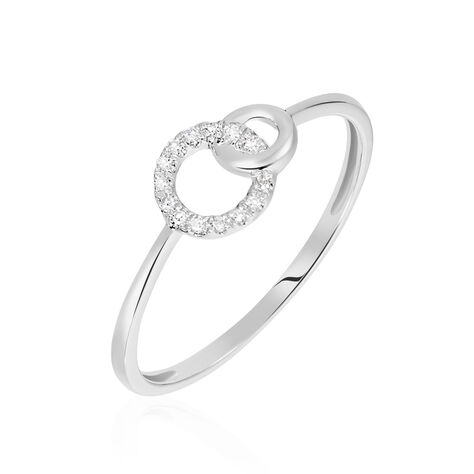 Bague Mahaut Or Blanc Diamant - Bagues avec pierre Femme | Histoire d’Or