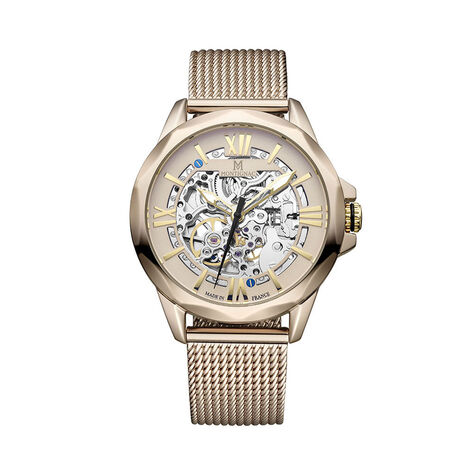 Montre Montignac Round Automatique Champagne - Montres Homme | Histoire d&rsquo;Or