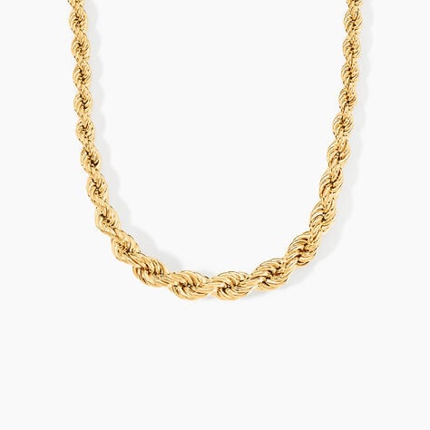 Collier Jerry Danilo Maille Corde Or Jaune - Chaines Femme | Histoire d’Or