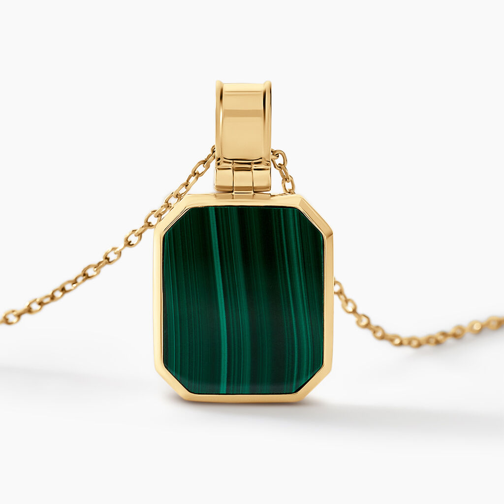 Collier Tertiussa Or Jaune Malachite - Colliers Homme | Histoire d&rsquo;Or