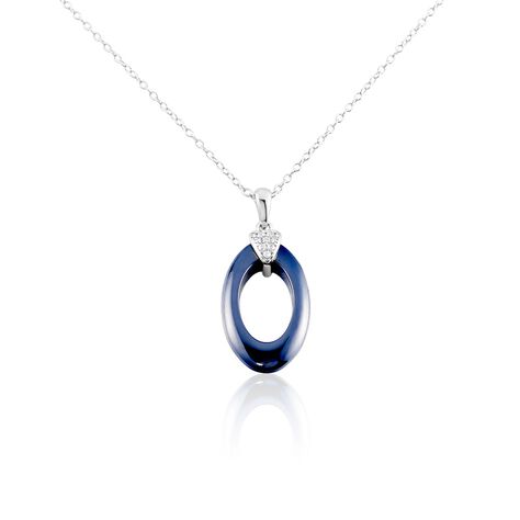 Collier Peer Argent Blanc Oxyde De Zirconium - Colliers fantaisie Femme | Histoire d’Or