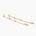 Boucles D'oreilles Pendantes Ziha Plaqu&eacute; Or Jaune Oxyde De Zirconium - Boucles d'oreilles fantaisie Femme | Histoire d&rsquo;Or