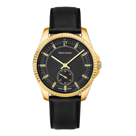 Montre Pierre Lannier Metropolitain Noir - Montres Homme | Histoire d&rsquo;Or