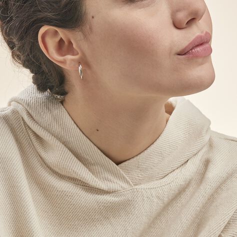 Créoles Tita Or Bicolore - Boucles d'oreilles créoles Femme | Histoire d’Or