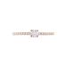 Bague Solitaire Ursi Argent Rose Oxyde De Zirconium - Bagues solitaires Femme | Histoire d’Or