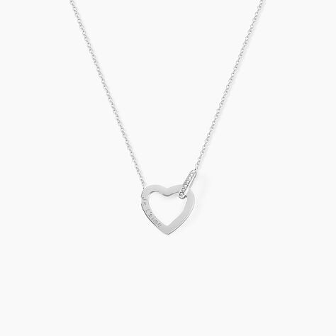 Collier Elanda Argent Blanc Oxyde De Zirconium - Colliers fantaisie Femme | Histoire d’Or