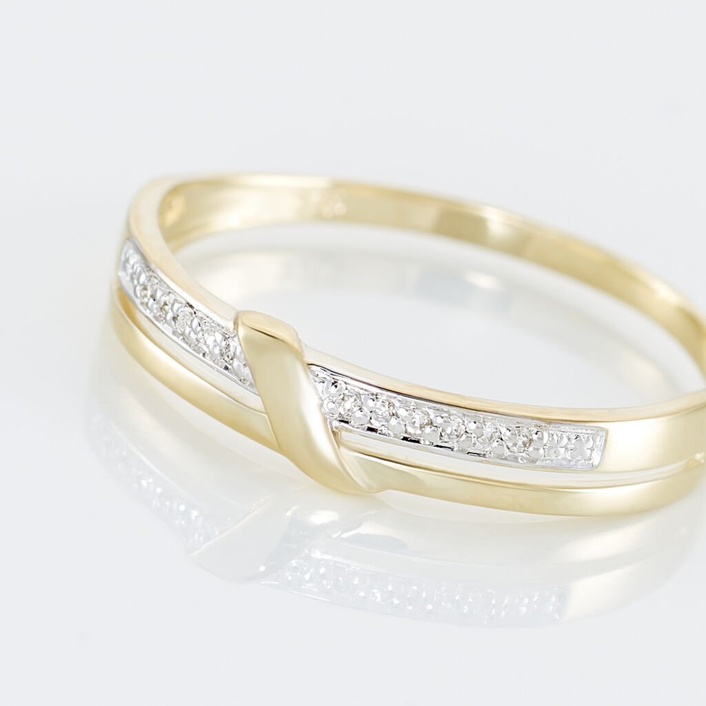 Bague Daynis Or Jaune Diamant - Bagues avec pierre Femme | Histoire d&rsquo;Or