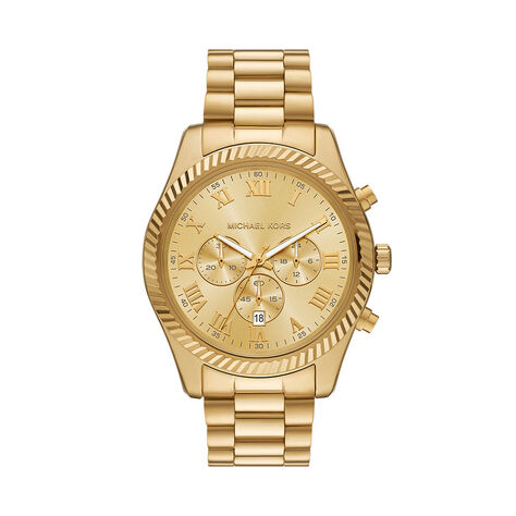 Montre Michael Kors Lexington Homme Dor&eacute; - Montres Homme | Histoire d&rsquo;Or