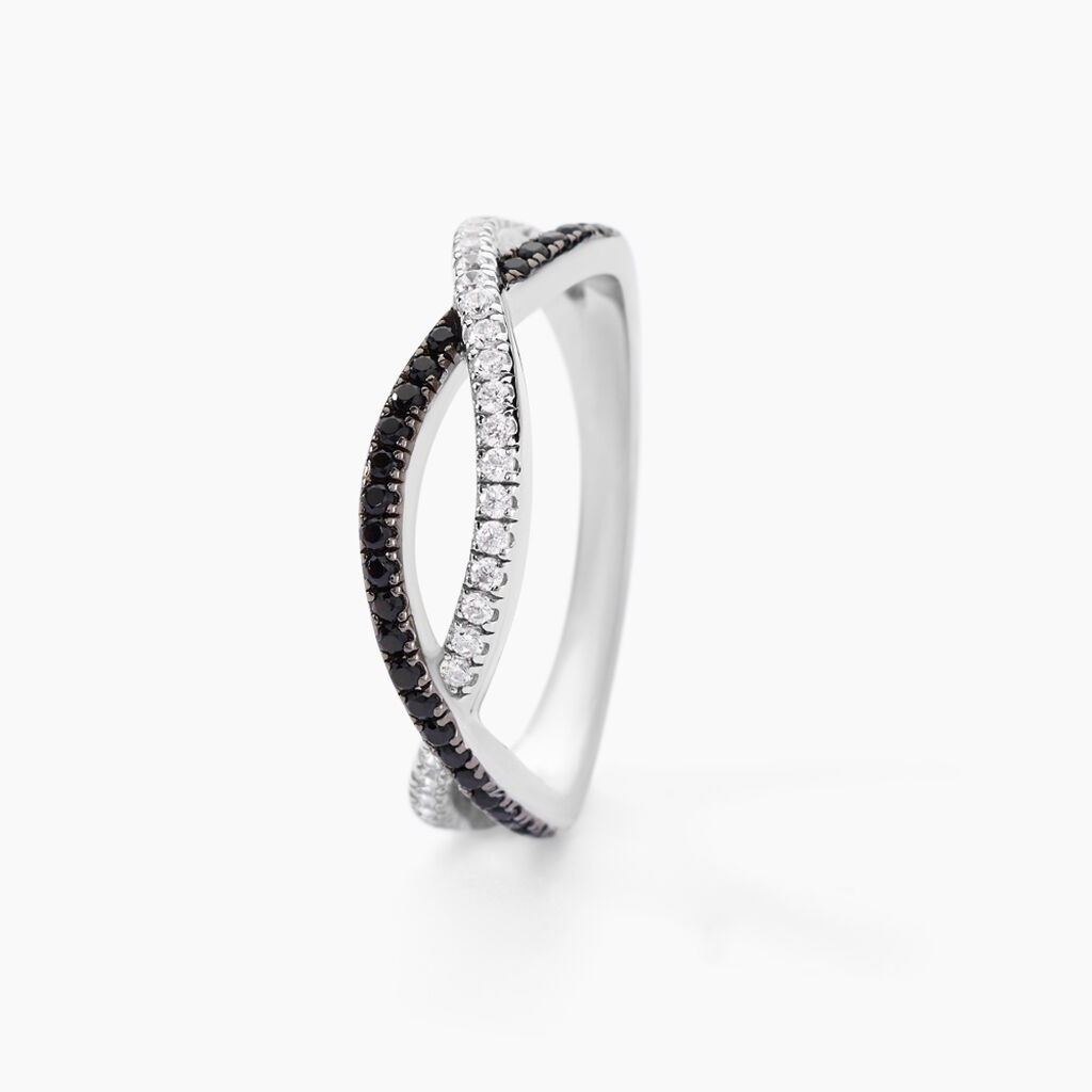 Bague Prudentia Argent Blanc Oxyde De Zirconium - Bagues avec pierre Femme | Histoire d’Or