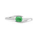 Bague Camilia Or Blanc Emeraude - Bagues solitaires Femme | Histoire d’Or