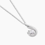 Collier Indian Drop Argent Blanc Oxyde De Zirconium - Colliers fantaisie Femme | Histoire d&rsquo;Or