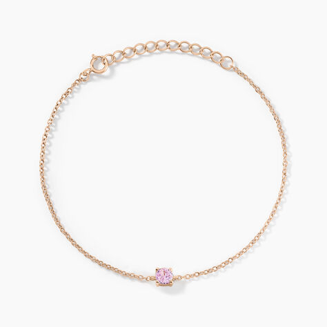 Bracelet Rio Argent Rose Oxyde De Zirconium - Bracelets Femme | Histoire d&rsquo;Or