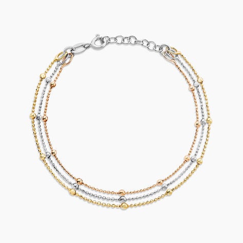 Bracelet Daralea Argent Tricolore - Bracelets Femme | Histoire d’Or