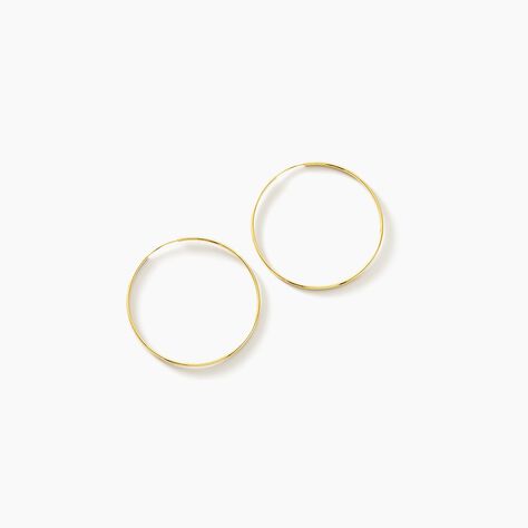 Cr&eacute;oles Muses Or Jaune - Boucles d'oreilles cr&eacute;oles Femme | Histoire d&rsquo;Or