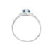 Bague Anatolie Or Blanc Topaze Et Oxyde De Zirconium - Bagues solitaires Femme | Histoire d’Or