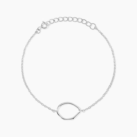 Bracelet Paros Argent Blanc - Bijoux sans pierre Femme | Histoire d&rsquo;Or