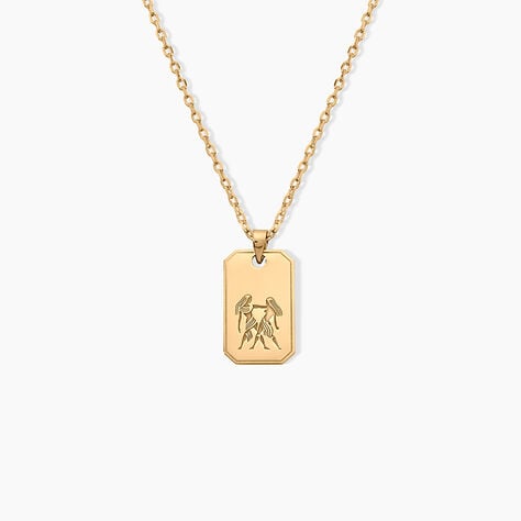 Collier Plaqu&eacute; Or Quintien - Colliers Zodiaque Homme | Histoire d&rsquo;Or