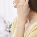 Bracelet Naomie Argent Blanc - Bracelets Trèfle Femme | Histoire d’Or