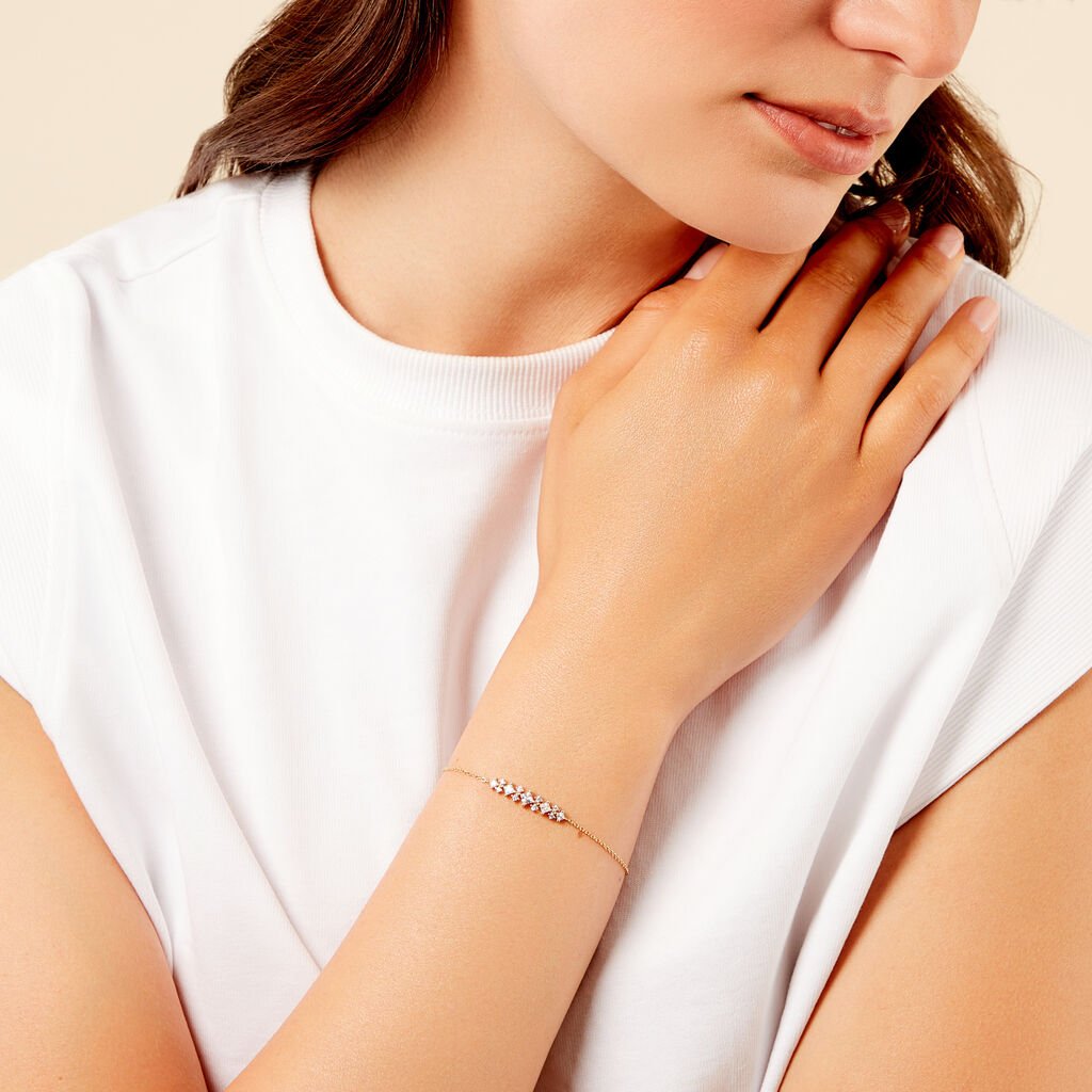 Bracelet Monique Argent Jaune Oxyde De Zirconium - Nouveautés Femme | Histoire d’Or
