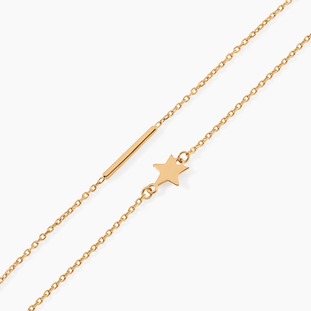 Bracelet Theodora Plaqu&eacute; Or Jaune - Bracelets Femme | Histoire d&rsquo;Or