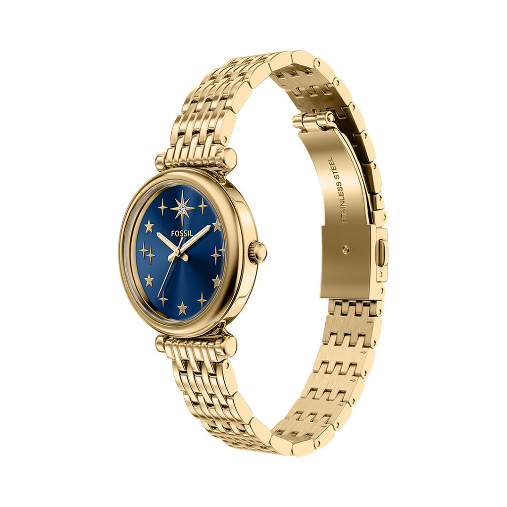 Montre Fossil Carlie Mini Bleu - Montres Femme | Histoire d&rsquo;Or