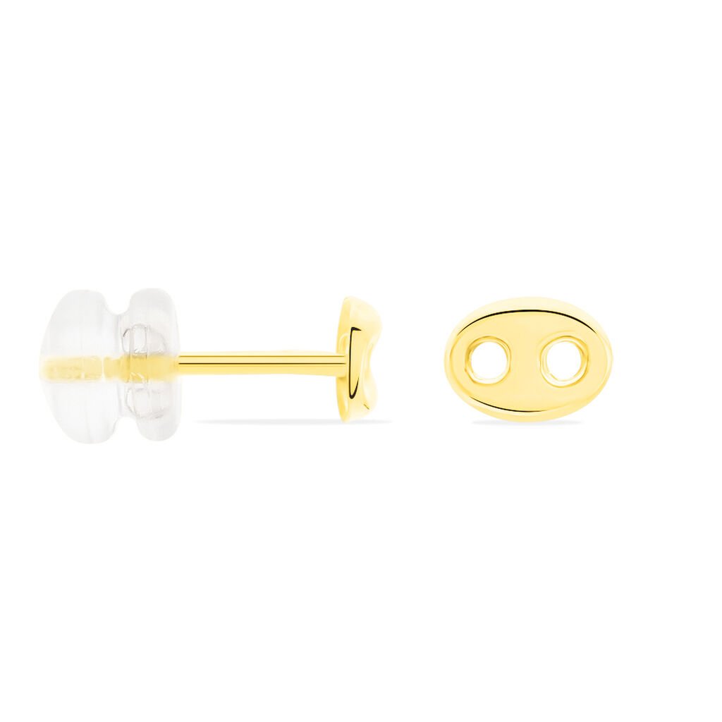 Boucles D'oreilles Puces Cara Or Jaune - Clous d'oreilles Famille | Histoire d’Or