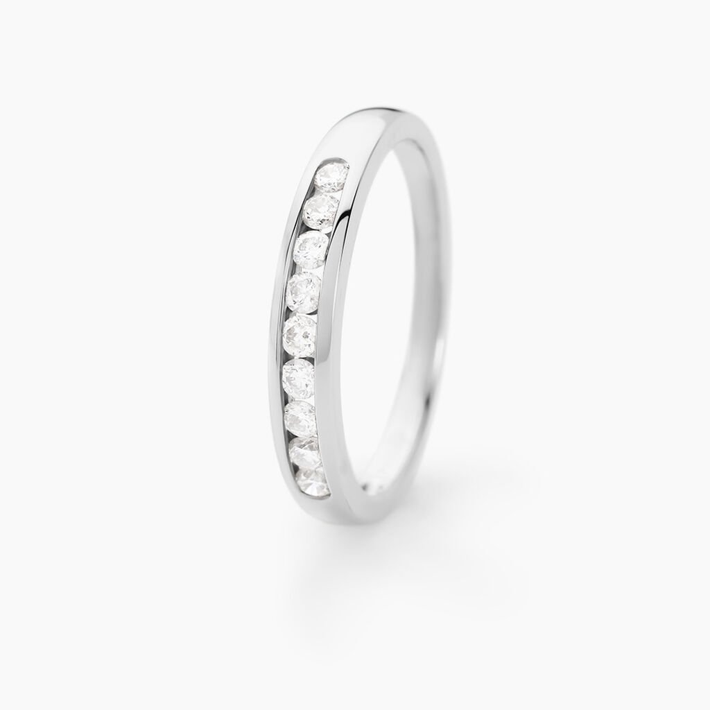 Alliance Giulia Or Blanc Diamant - Alliances Femme | Histoire d&rsquo;Or