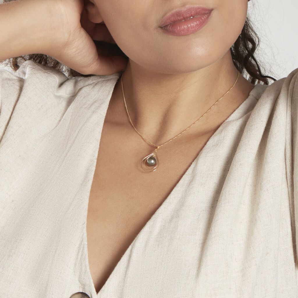Pendentif Martyna Or Jaune Perle De Culture De Tahiti - Pendentifs Femme | Histoire d’Or