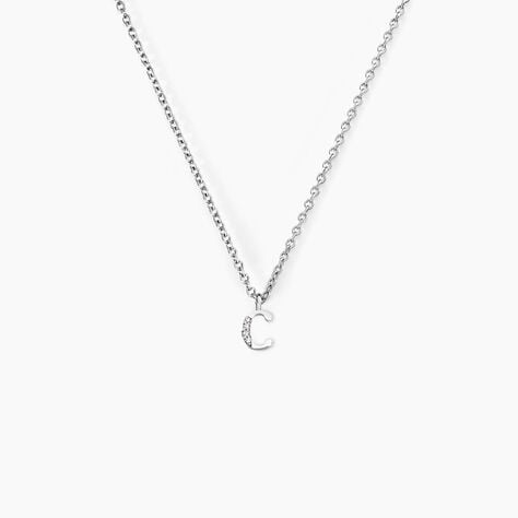 Collier Neruda Argent Blanc Oxyde De Zirconium - Colliers fantaisie Femme | Histoire d&rsquo;Or