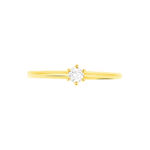 Bague Solitaire Orleane Or Jaune Diamant - Bagues solitaires Femme | Histoire d&rsquo;Or