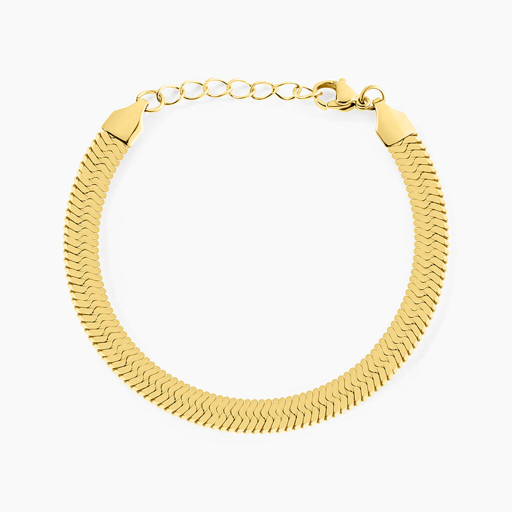 Bracelet Hera Melitta Acier Dor&eacute; - Bracelets cha&icirc;ne Femme | Histoire d&rsquo;Or