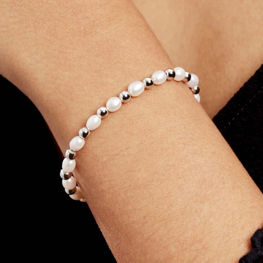 Bracelet Argent Bede Perles De Culture - Bracelets Femme | Histoire d’Or