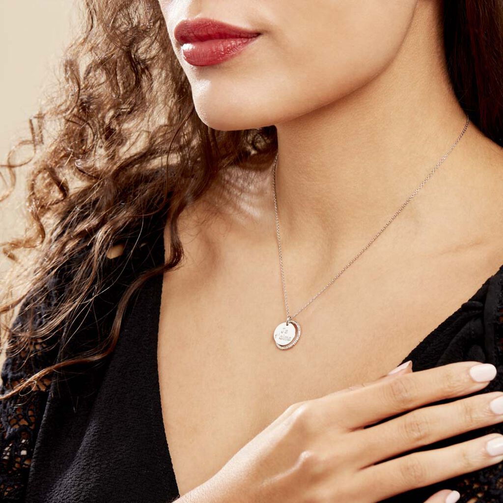 Collier Argent Blanc Vaodez - Colliers fantaisie Femme | Histoire d’Or