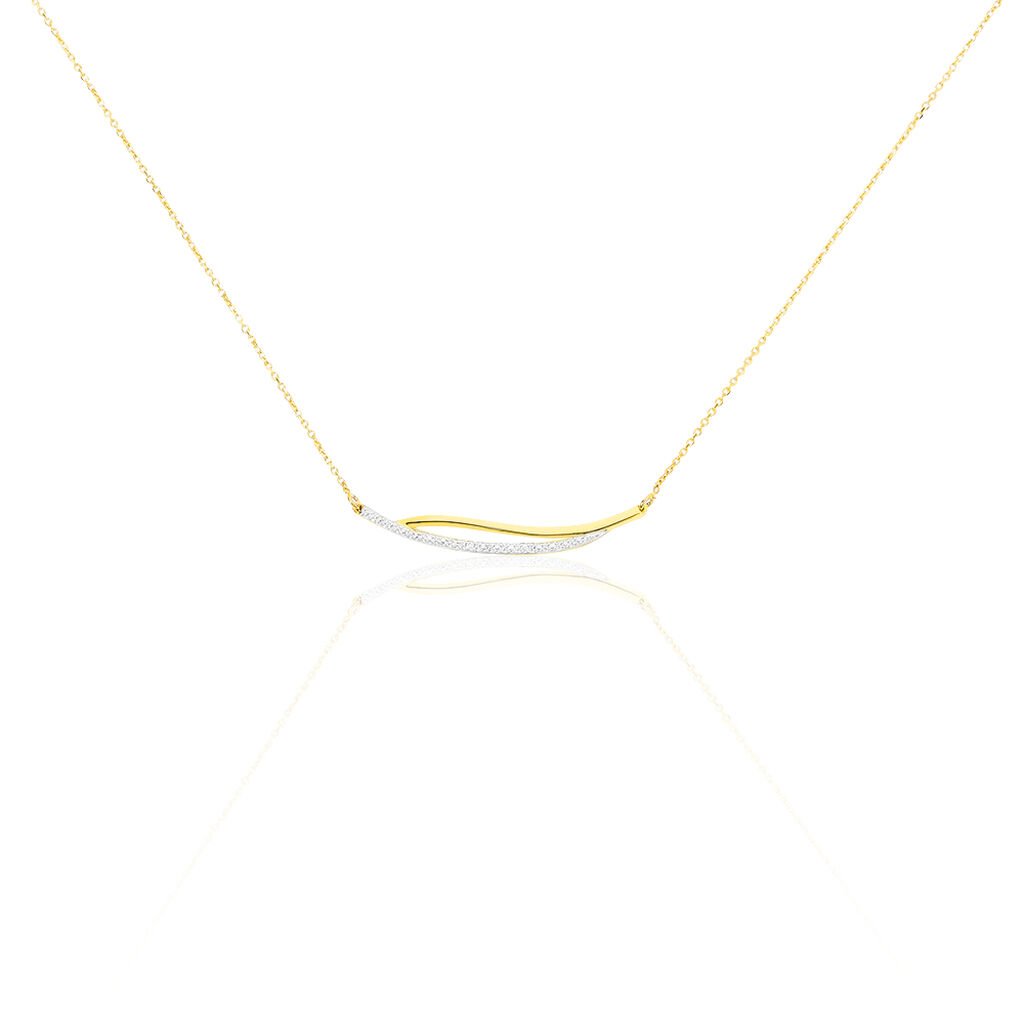 Collier Una Or Jaune Diamant - Colliers Femme | Histoire d’Or