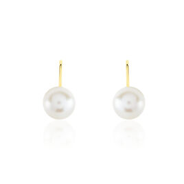 Boucles D'oreilles Pendantes Akoya Or Jaune Perle De Culture D'akoya - Boucles d'oreilles pendantes Femme | Histoire d’Or