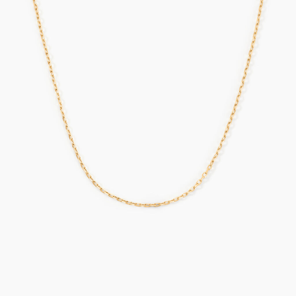 Cha&icirc;ne Igoa Maille For&ccedil;at Diamantee Or Jaune - Chaines Femme | Histoire d&rsquo;Or
