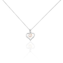 Collier Saynaae Argent Blanc Perle De Culture - Colliers Coeur Femme | Histoire d’Or