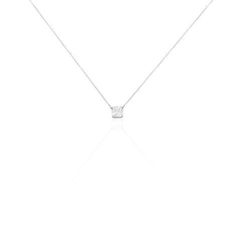 Collier Naziha Or Blanc Oxyde De Zirconium - Colliers Femme | Histoire d&rsquo;Or