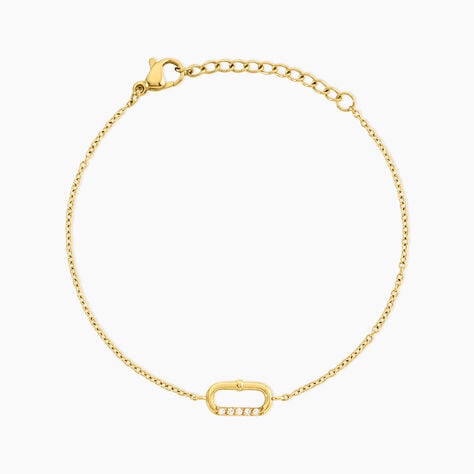 Bracelet Aurore Acier Jaune Oxyde De Zirconium - Bracelets Femme | Histoire d&rsquo;Or