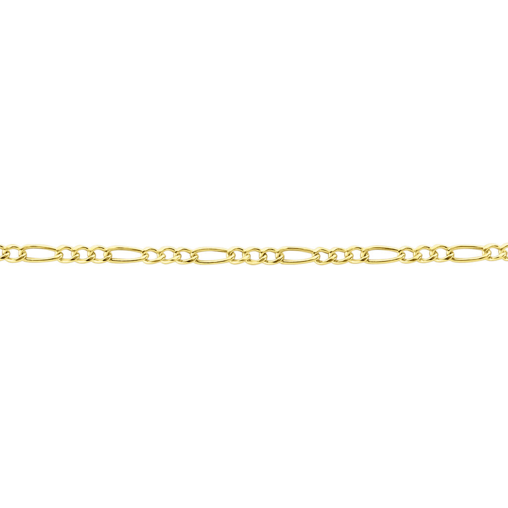 Collier Cameo Maille Alternée 1/3 Or Jaune