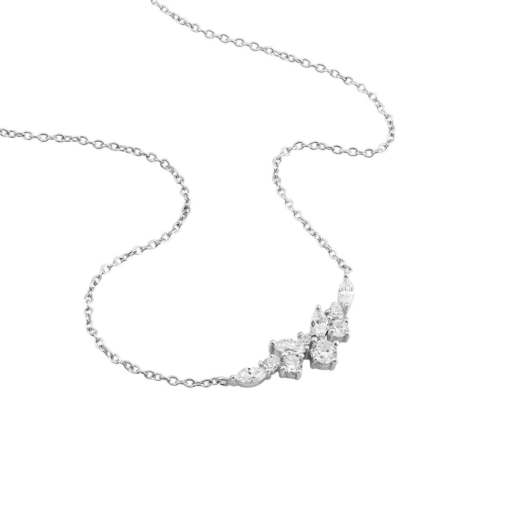 Collier Amissa Argent Blanc Oxyde De Zirconium - Colliers fantaisie Femme | Histoire d’Or