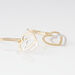 Boucles D'oreilles Pendantes Double Coeur Satines Or Bicolore - Boucles d'Oreilles Coeur Femme | Histoire d’Or