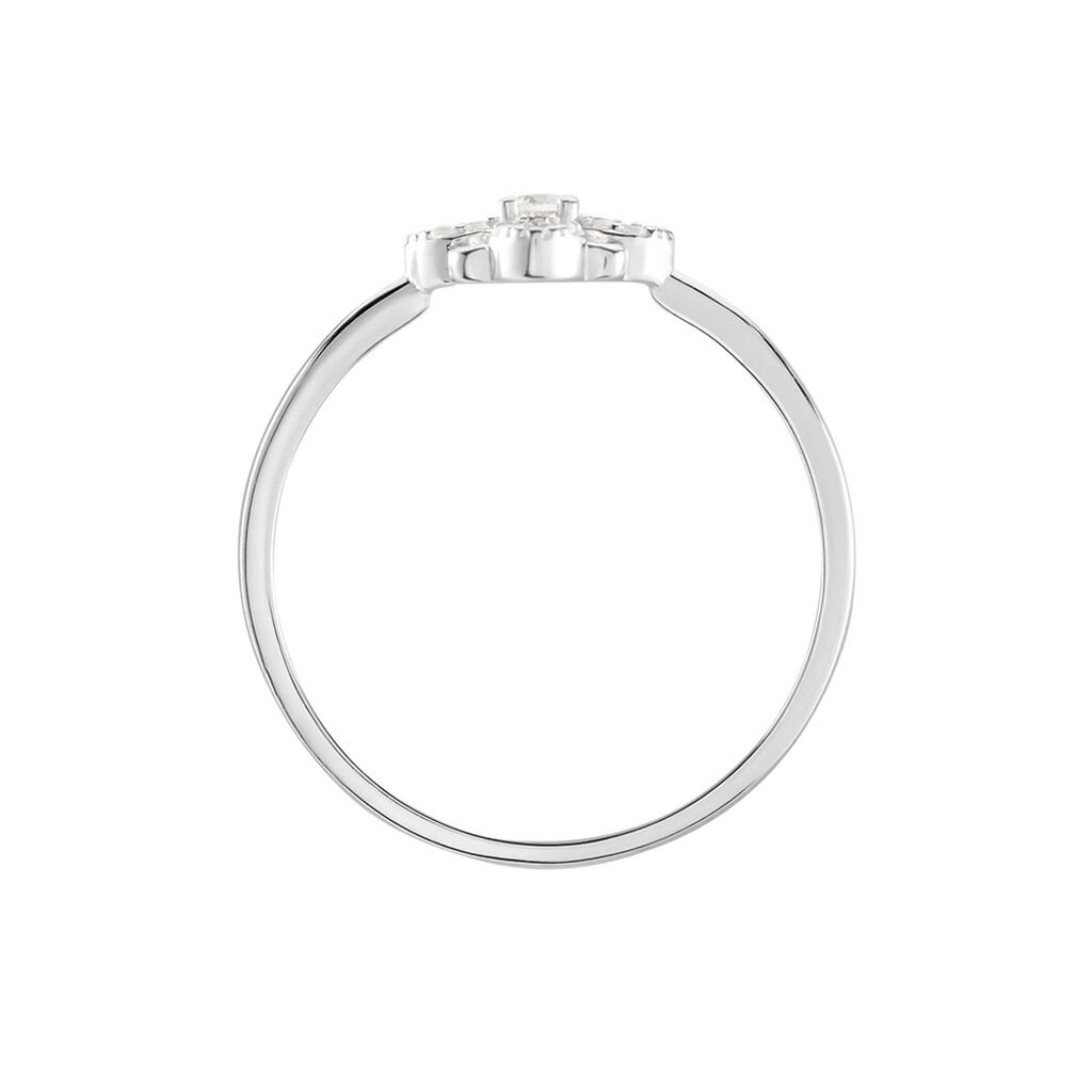 Bague Isia Argent Blanc Oxyde De Zirconium - Bagues avec pierre Femme | Histoire d&rsquo;Or