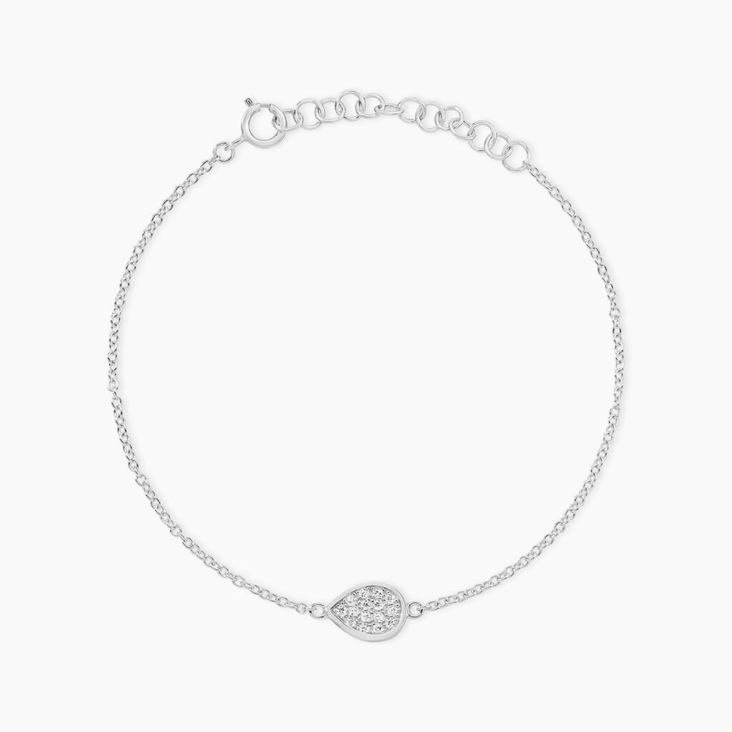 Bracelet Argent Tricoria Oxydes De Zirconium - Bracelets Femme | Histoire d&rsquo;Or