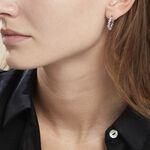 Cr&eacute;oles Argent Blanc Edoardo Oxydes De Zirconium - Boucles d'oreilles cr&eacute;oles Femme | Histoire d&rsquo;Or